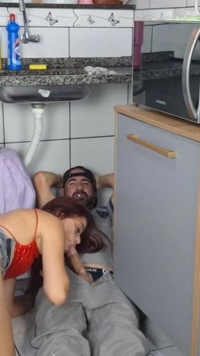 Wife Shows off and Has Sex with the Plumber!