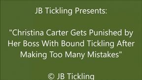 Christina Carter Tickled for Being a Bad Secretary - SD