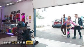 Leather &mdash;  Chains N&#8242; Pussy Juice Hayley Davies / Brazzers