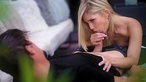 Gorgeous Blonde Candee Licious Anally Impaled In The Cowgirl Pose