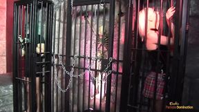 Three girls moan loudly while getting their holes drilled hard