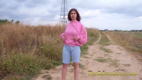 Pissing her clothes when she went out for a jogging