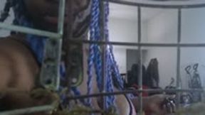 giantess - Barred & Bewitched: Watching slave’s Cleaning Performance from Her Cage POV 1080 smaller, female domination, goddess worship, cage play 4k