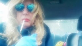 BLONDE MRS. ROMAN LOVES TO SMOKE 120's WHILE I SMOKE AND JERK IT OFF
