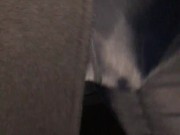 Walking with HUGE BULGE in Public in Tight SPANDEX Shorts