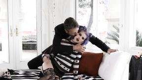 ”Hot inked lady enjoying hardcore ass pumping”