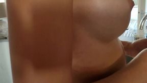 megan venturi making soup, fucked & squirting all over the floor