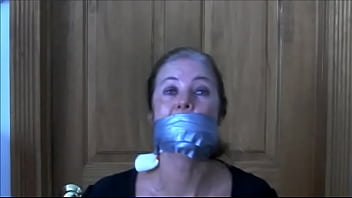 MILF Jogger Gagged with her own sweaty panties!