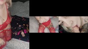 la fille de la mere noel s amuse avec tous ses joujoux et elle a adore ca