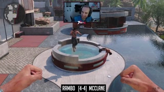 Rambo &amp; John McClane in an Intense Hot Tub Fight