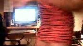 My amateur mature wifey babe dancing erotically on webcam