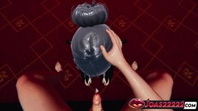 Big Tits Nata in a Private Room - Indulge in Wet Tits Titfuck Teasing, Intense Handjob and Sitting Irrumatio Mouth Fuck