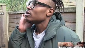 Blondie adult Lacey Starr works out her mouth and cunt in this threesome