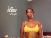 Cute Ebony Girl Deepthroat her Sweet Thick Mango Fruit