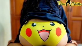 I Rubbed My Roommate's Cock with My Cute Panties to Make Him Horny