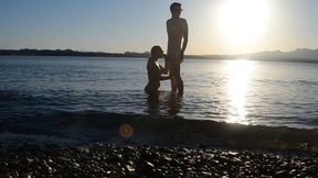 Wet And Wild At The Beach, Risky&#x516C;&#x5F00; Fishing Fornication