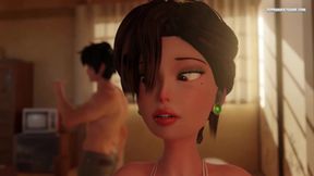 Stepmom Can't Resist To Suck Her Stepson's Cock So She Goes Wild - 3D Realistic