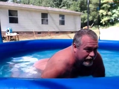 Naked Pool Dad