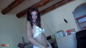 Jessica Blue Young Spanish Babe Jessica Blue Dancing and Stripping in the Office