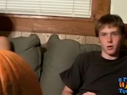 Deviant straight guys are fucking a pumpkin and masturbating