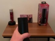 Trying the Feel Britney Amber Male Masturbator by Kiiroo
