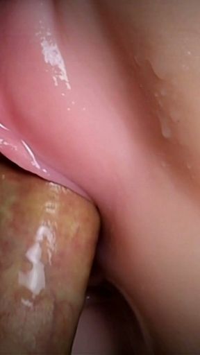 wet tender pink vagina and deep creampie for powerful orgasm   Clip 1