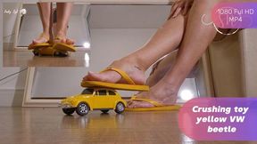 Crushing his yellow toy car. 1080 FHD