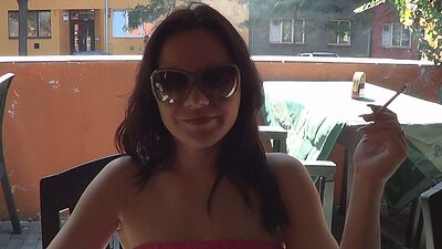 CZECH AMATEURS - BUSTY BRUNETTE HUNGRY FOR A COCK