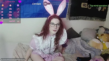 Broken Sissy slut humps her vibrator (Vod)