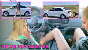 VIKA INSTRUCTOR LENA DRIVING LESSON 4K (real video) FULL VIDEO 42 MIN