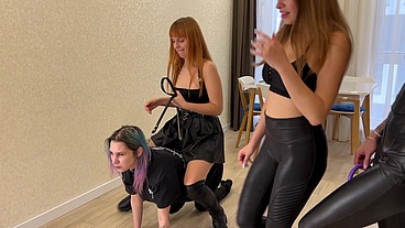 Pet Play Slave Training Group Lesbian Domination