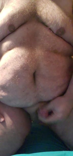 Decided to Jack off While Kneeling on My Bed