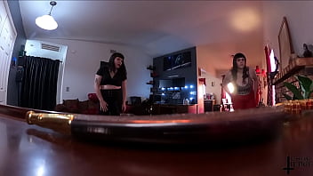 Giantess Lita Lecherous and Jane Judge eat and stomp tinies