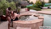 Abbie Maley and Mia Moore Hot Tub Threesome with Rob