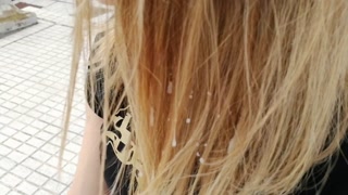 Another gigantic and risky cumshot in public