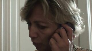 Mature mommy swallows 2 cocks at once