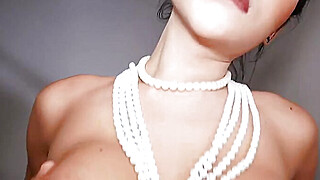 White client enjoys blowjob by a tranny with big Asian boobs