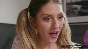 sassy teens rebecca volpetti & alba lala shop some pussy