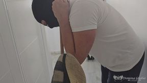 2-3 husband punished with the slipper