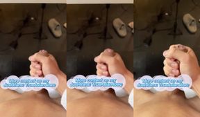 Asian twink’s slow motion cumshot destroyed with giant load