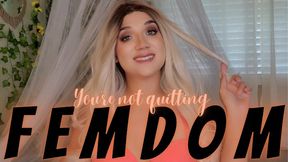 You're Not Quitting Femdom - TheGoddessEmmy, GoddessEmmy, Goddess Emmy, Emmy - Blonde Femdom Degrades You For Being Weak & Addicted