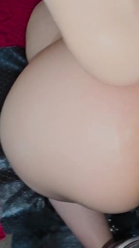 The realistic sex doll "Scarlett" by Tantaly is getting fucked while my asshole is destroyed   Clip 1