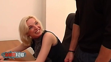 Pascal Saint James fucks his stunning Czech secretary on the desk
