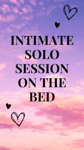 Intimate Solo Session on the Bed