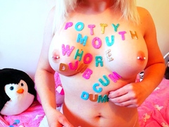 Amateur blond girl with big boobs getting fucked
