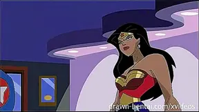 Hentai Superhero Showdown – Wonder Woman & Captain America Drawn Desire