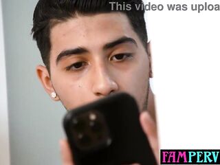 Curious stepbrother gets his wicked latin teen stepsis sexy snatch
