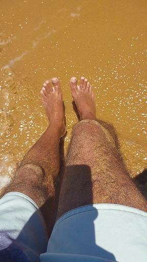 Ladysilva my feet sexy and yummy on the beach