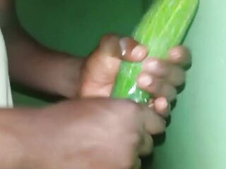 Stroking my cucumber wonderful and slow ?