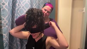 Feeling around in the dark - Blindfolded lovers meet for the first time - Cliff Media Productions